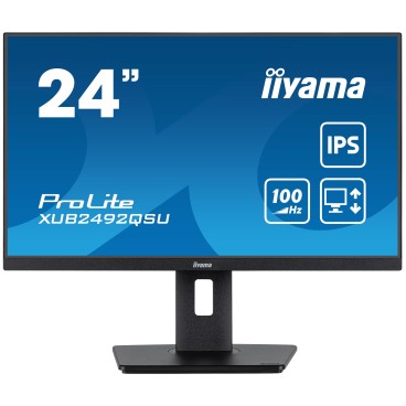 iiyama ProLite XUB2492QSU-B1 écran plat de PC 60,5 cm (23.8") 2560 x 1440 pixels Quad HD LED Noir