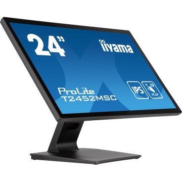 iiyama ProLite T2452MSC-B1 écran plat de PC 60,5 cm (23.8") 1920 x 1080 pixels Full HD LCD Écran tactile Multi-utilisateur Noir