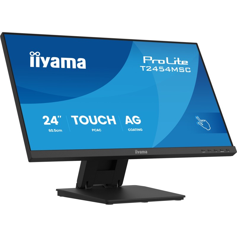 iiyama ProLite T2454MSC-B3AG écran plat de PC 60,5 cm (23.8") 1920 x 1080 pixels Full HD LED Écran tactile Multi-utilisateur