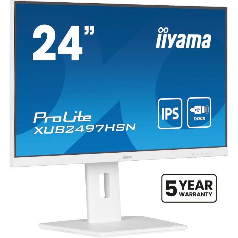iiyama ProLite XUB2497HSN-W2 écran plat de PC 60,5 cm (23.8") 1920 x 1080 pixels Full HD LED Blanc