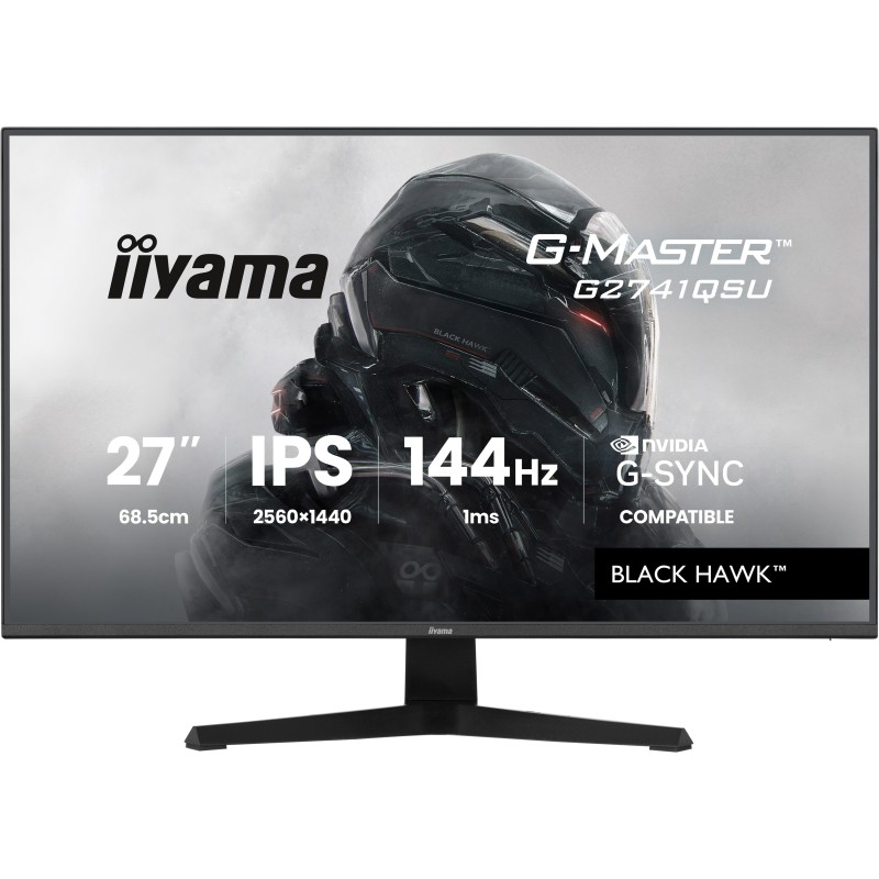 iiyama G-MASTER G2741QSU-B1 écran plat de PC 68,6 cm (27") 2560 x 1440 pixels Noir