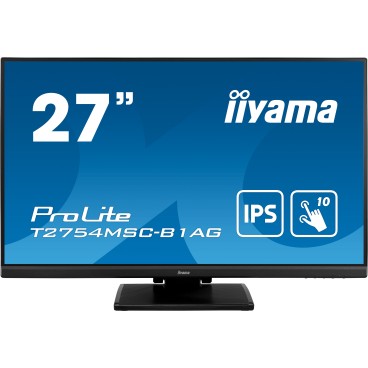 iiyama ProLite T2754MSC-B1AG écran plat de PC 68,6 cm (27") 1920 x 1080 pixels Full HD LED Écran tactile Multi-utilisateur Noir