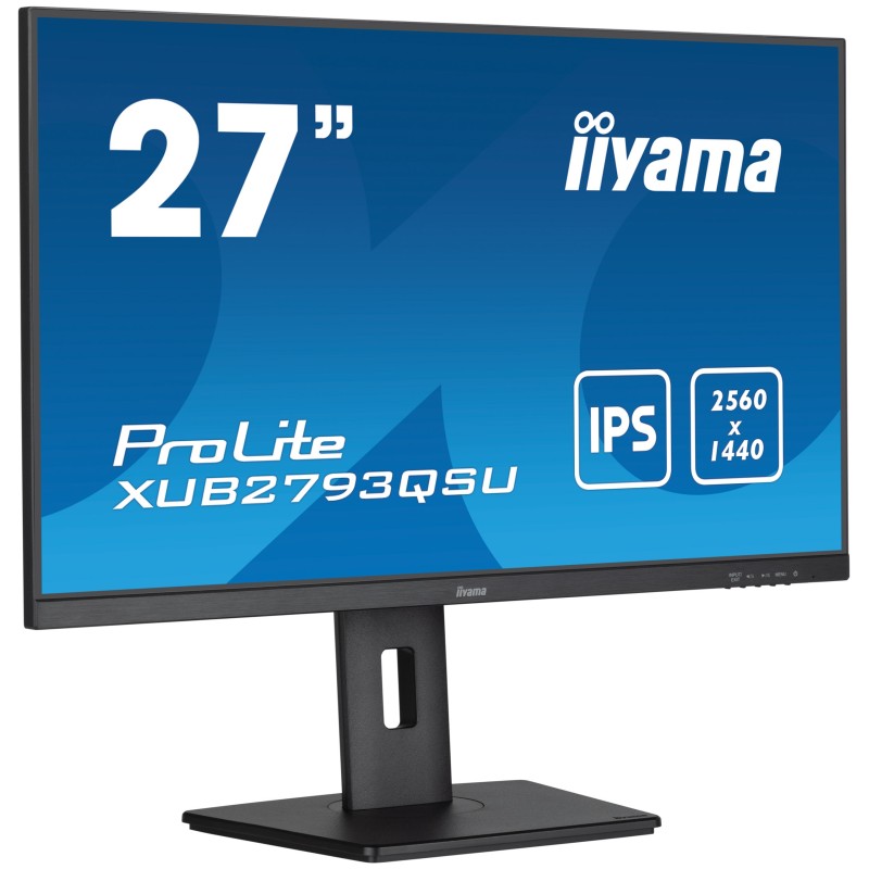 iiyama XUB2793QSU-B7 écran plat de PC 68,6 cm (27") 2560 x 1440 pixels Quad HD LED Noir