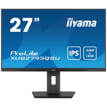 iiyama XUB2793QSU-B7 écran plat de PC 68,6 cm (27") 2560 x 1440 pixels Quad HD LED Noir
