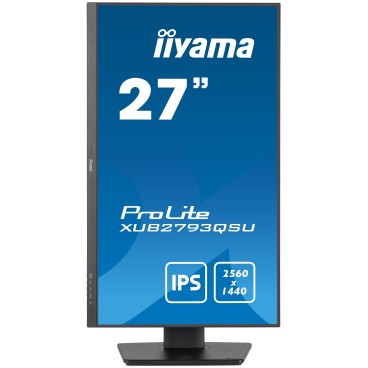iiyama XUB2793QSU-B7 écran plat de PC 68,6 cm (27") 2560 x 1440 pixels Quad HD LED Noir