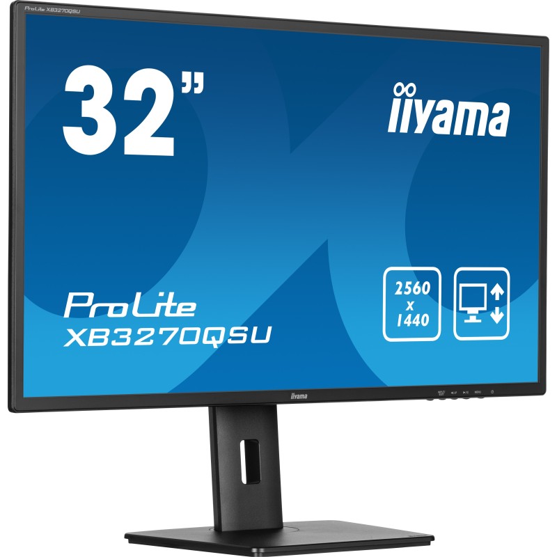 iiyama ProLite XB3270QSU-B1 écran plat de PC 80 cm (31.5") 2560 x 1440 pixels Quad HD LED Noir