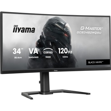 iiyama GCB3482WQSU-B1 écran plat de PC 86,4 cm (34") 3440 x 1440 pixels UltraWide Quad HD LED Noir