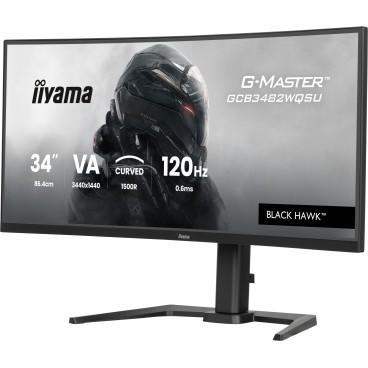 iiyama GCB3482WQSU-B1 écran plat de PC 86,4 cm (34") 3440 x 1440 pixels UltraWide Quad HD LED Noir