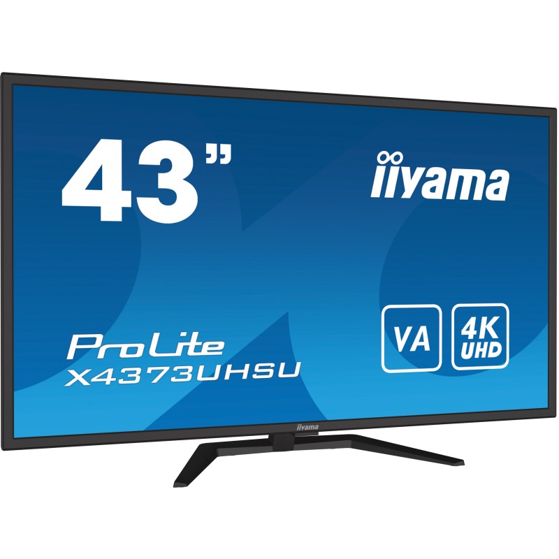 iiyama ProLite X4373UHSU-B1 écran plat de PC 108 cm (42.5") 3840 x 2160 pixels 4K Ultra HD Noir