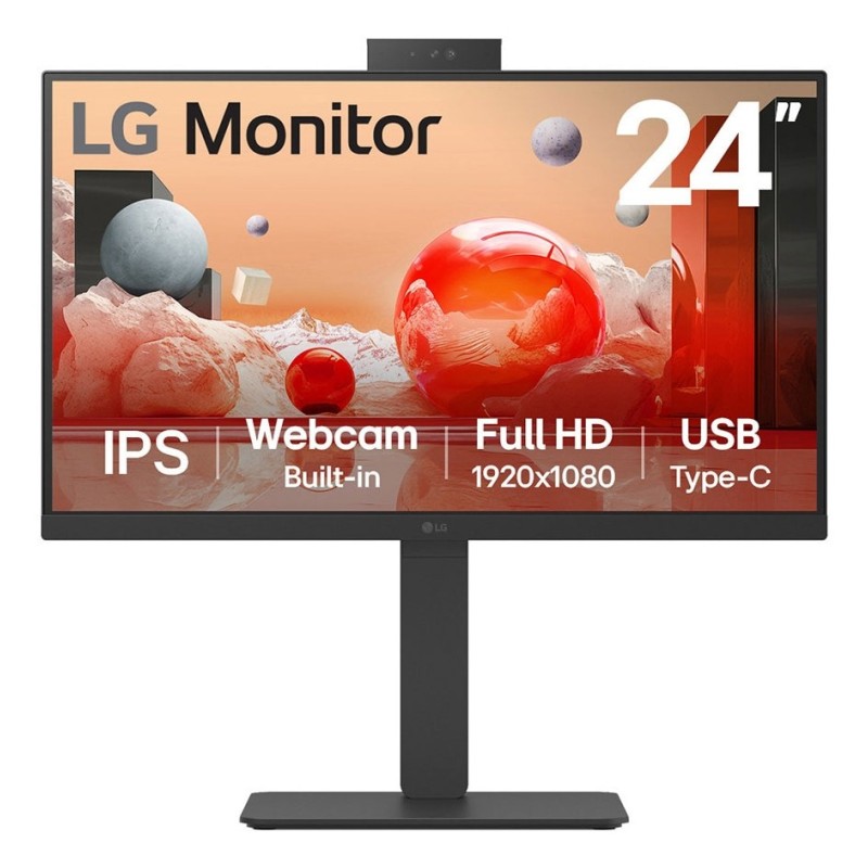LG 24BA850-B écran plat de PC 60,5 cm (23.8") 1920 x 1080 pixels Full HD Noir