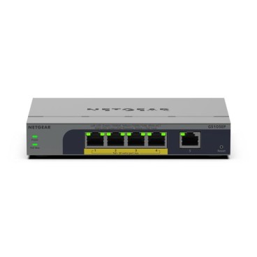 NETGEAR GS105EP Non-géré Gigabit Ethernet (10 100 1000) Connexion Ethernet, supportant l'alimentation via ce port (PoE) Gris