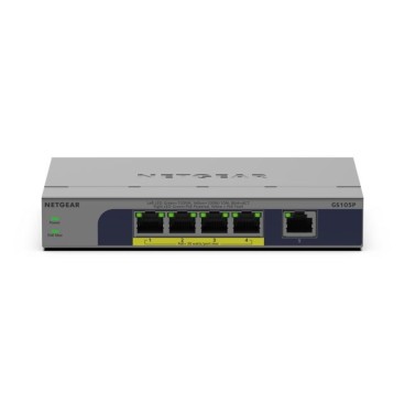 NETGEAR GS105P Non-géré Gigabit Ethernet (10 100 1000) Connexion Ethernet, supportant l'alimentation via ce port (PoE) Montage