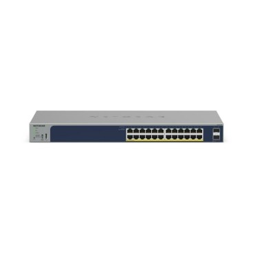NETGEAR GS724TPv3 Géré L2 Gigabit Ethernet (10 100 1000) Connexion Ethernet, supportant l'alimentation via ce port (PoE) Gris