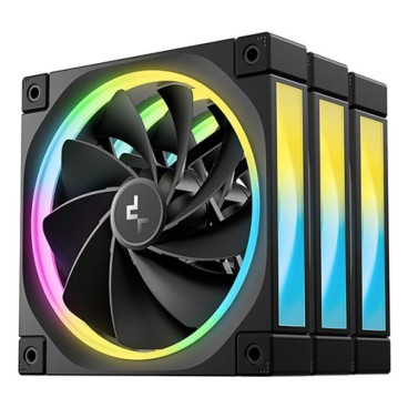 DeepCool FL12R-3 IN 1 Boitier PC Ventilateur 12 cm Noir 3 pièce(s)