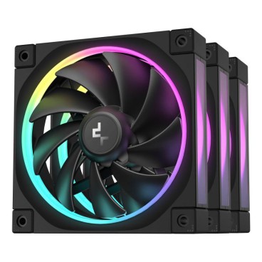 DeepCool FL12-3 in 1 Boitier PC Ventilateur 12 cm Noir 3 pièce(s)