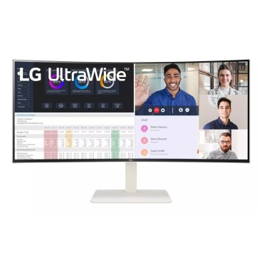 LG 38WR85QC-W écran plat de PC 96,5 cm (38") 3840 x 1600 pixels UltraWide Quad HD LCD Blanc