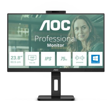 AOC 24P3CW écran plat de PC 60,5 cm (23.8") 1920 x 1080 pixels Full HD LED Noir
