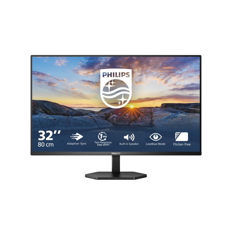 Philips 3000 series 32E1N3100LA 00 écran plat de PC 80 cm (31.5") 1920 x 1080 pixels Full HD LCD Noir