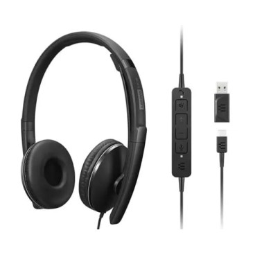 Lenovo 4XD1M45627 casque Avec fil Arceau USB Type-C Noir