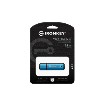 Kingston Technology IronKey 32Go Vault Privacy 50 chiffrée AES-256, FIPS 197