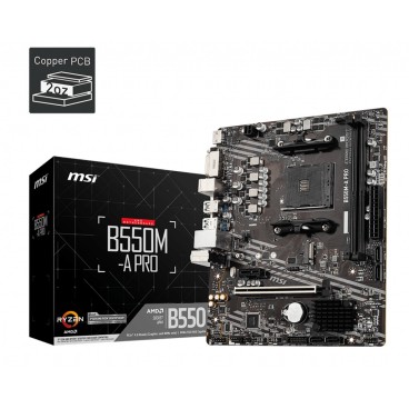 MSI B550M-A PRO carte mère AMD B550 Emplacement AM4 micro ATX