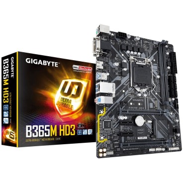 Gigabyte B365M HD3 carte mère Intel B365 LGA 1151 (Emplacement H4) micro ATX