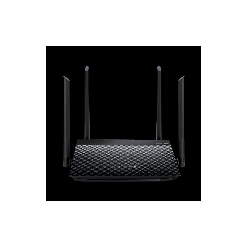 ASUS RT-N19 N600 routeur sans fil Fast Ethernet Monobande (2,4 GHz) 4G Noir