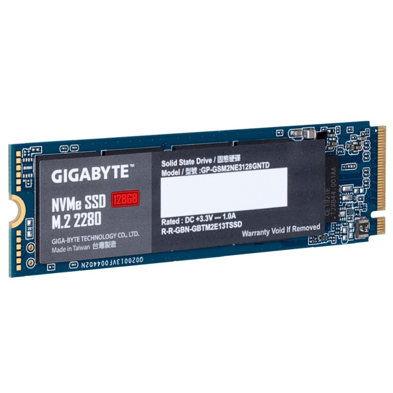 Gigabyte GP-GSM2NE3128GNTD disque SSD M.2 128 Go PCI Express 3.0 NVMe