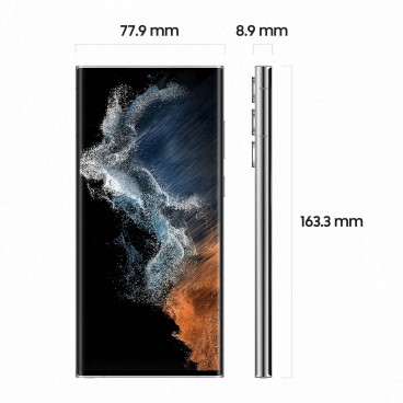 Samsung Galaxy S22 Ultra SM-S908B 17,3 cm (6.8") Double SIM Android 12 5G USB Type-C 8 Go 128 Go 5000 mAh Blanc