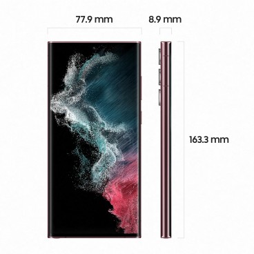 Samsung Galaxy S22 Ultra SM-S908B 17,3 cm (6.8") Double SIM Android 12 5G USB Type-C 8 Go 128 Go 5000 mAh Bourgogne