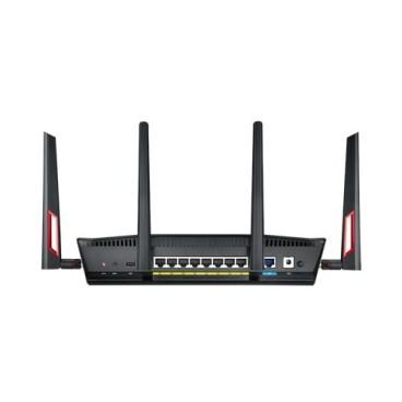 ASUS RT-AC88U routeur sans fil Gigabit Ethernet Bi-bande (2,4 GHz   5 GHz) 3G 4G Noir, Rouge
