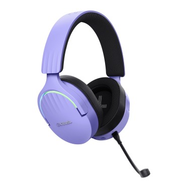Trust GXT 491P FAYZO Casque Avec fil &sans fil Arceau Gaming USB Type-A Bluetooth Noir, Violet