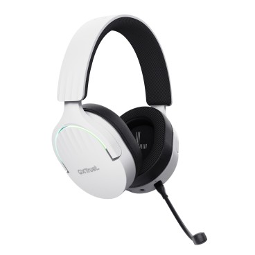Trust GXT 491W FAYZO Casque Avec fil &sans fil Arceau Gaming USB Type-C Bluetooth Noir, Blanc