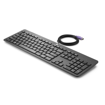 HP PS 2 Slim Business Keyboard clavier PS 2 QWERTY Anglais Noir