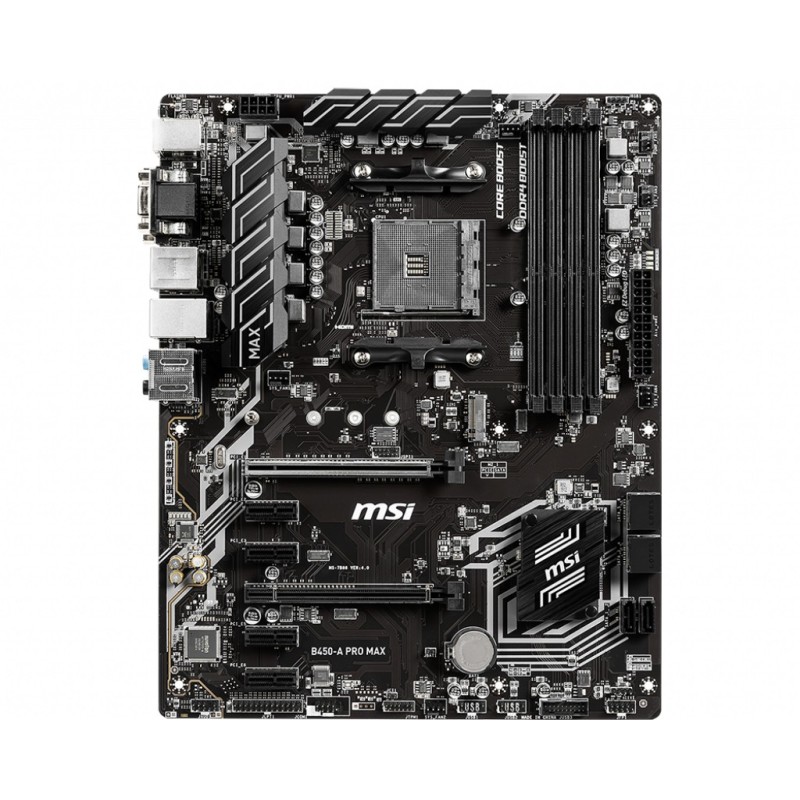 MSI B450-A PRO MAX carte mère AMD B450 Emplacement AM4 ATX