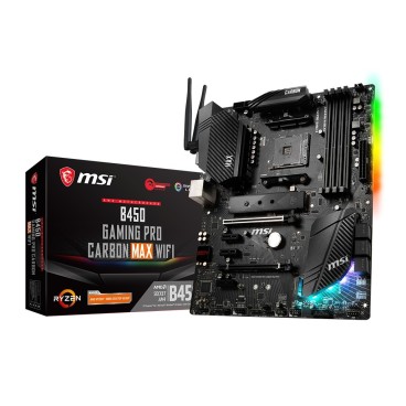 MSI B450 GAMING PRO CARBON MAX WIFI carte mère AMD B450 Emplacement AM4 ATX