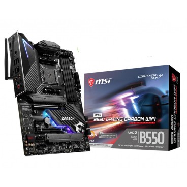 MSI MPG B550 Gaming Carbon WiFi AMD B550 Emplacement AM4 ATX