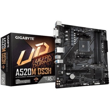 Gigabyte A520M DS3H (rev. 1.x) Emplacement AM4 micro ATX