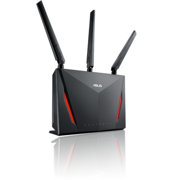ASUS RT-AC86U routeur sans fil Gigabit Ethernet Bi-bande (2,4 GHz   5 GHz) 4G Noir