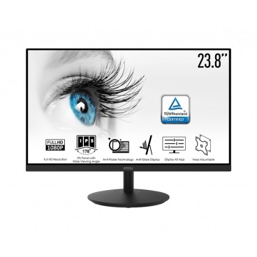 MSI Pro MP242 écran plat de PC 60,5 cm (23.8") 1920 x 1080 pixels Full HD LCD Noir