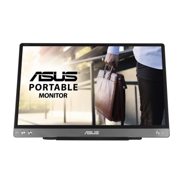 ASUS MB14AC écran plat de PC 35,6 cm (14") 1920 x 1080 pixels Full HD Gris