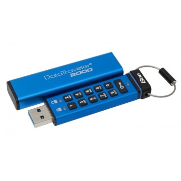 Kingston Technology DataTraveler 2000 8GB lecteur USB flash 8 Go USB Type-A 3.2 Gen 1 (3.1 Gen 1) Bleu