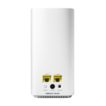 ASUS ZenWiFi AC Mini (CD6) AC1500 routeur sans fil Ethernet Bi-bande (2,4 GHz   5 GHz) 4G Blanc