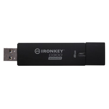 Kingston Technology IronKey D300 lecteur USB flash 128 Go USB Type-A 3.2 Gen 1 (3.1 Gen 1) Noir