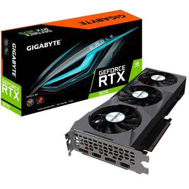 Gigabyte GeForce RTX 3070 EAGLE 8G (rev. 2.0) NVIDIA 8 Go GDDR6