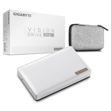 Gigabyte Vision Drive 1TB 1000 Go Noir, Blanc