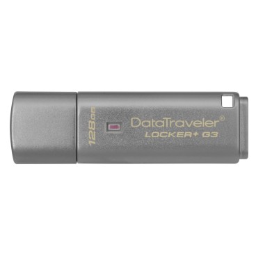 Kingston Technology DataTraveler Locker+ G3 lecteur USB flash 128 Go USB Type-A 3.2 Gen 1 (3.1 Gen 1) Argent
