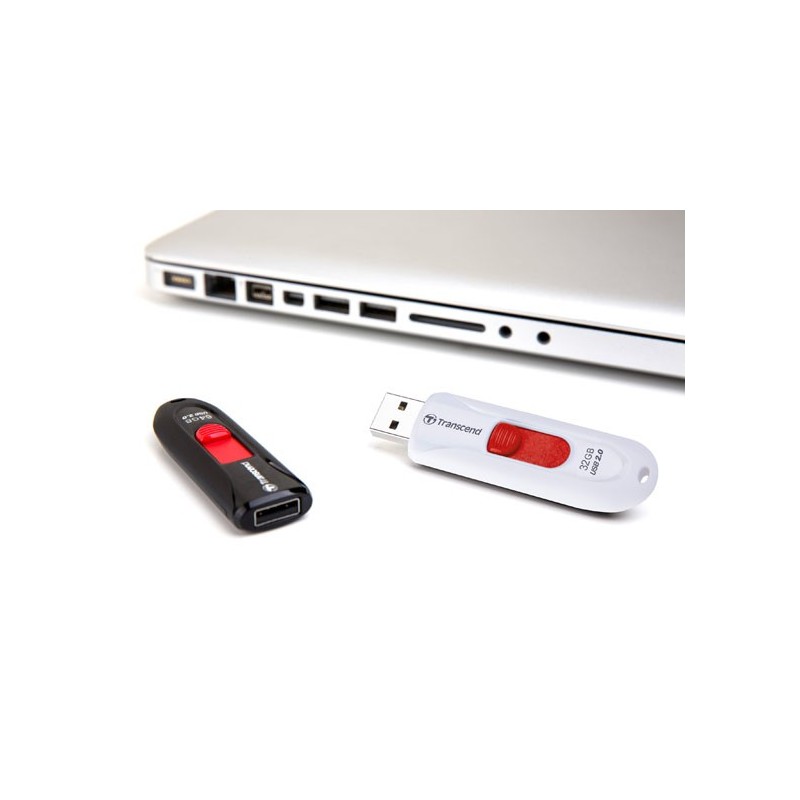 Transcend JetFlash USB-Stick 590   64GB  wei lecteur USB flash 64 Go USB Type-A 2.0 Blanc