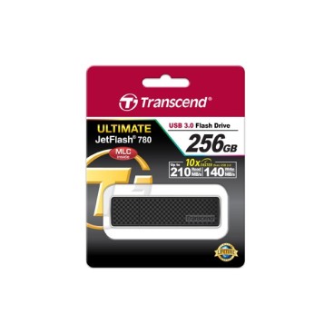 Transcend JetFlash 780 256GB lecteur USB flash 256 Go USB Type-A 3.2 Gen 1 (3.1 Gen 1) Noir
