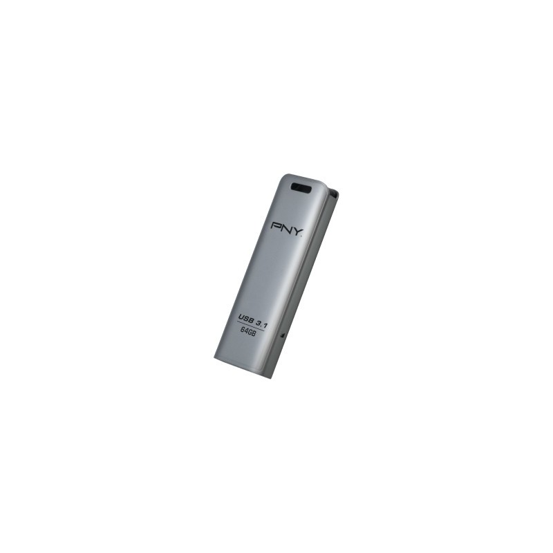 PNY FD64GESTEEL31G-EF lecteur USB flash 64 Go 3.2 Gen 1 (3.1 Gen 1) Acier inoxydable